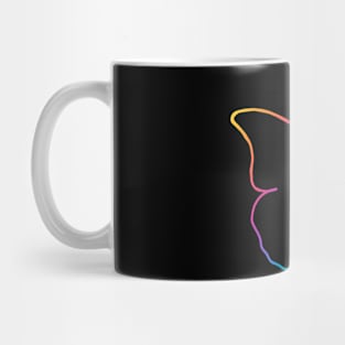 One line butterfly Mug